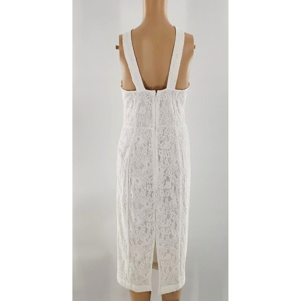 Eva Mendes Lace Sheath Dress - White (Size 2) - Picture 3 of 4